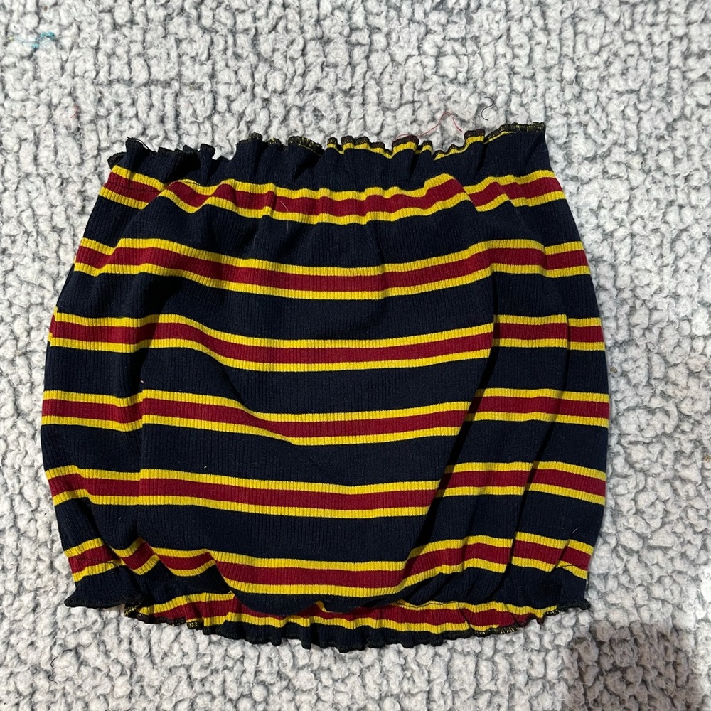 Striped tube top